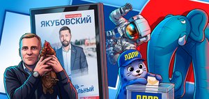 Бирюзовый слон, грибы и космос: чем запомнились выборы депутатов Госдумы в Иркутской области