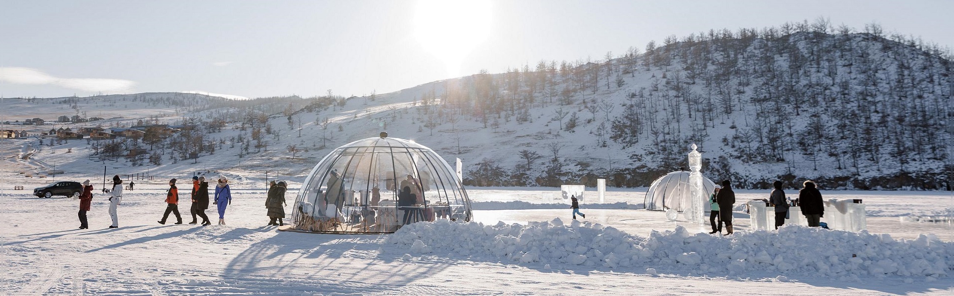 Станция Йети: космический ресторан на льду Байкала