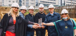 Торжественная закладка первого кирпича жилого комплекса «Восход»