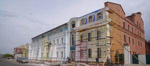 Строители приступили к чистовой отделке Курбатовских бань на Цесовской набережной в Иркутске
