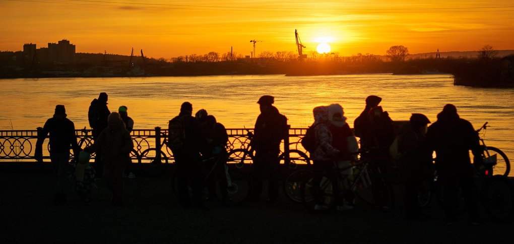 Иркутские велосипедисты открыли сезон и поддержали акцию «Час Земли».