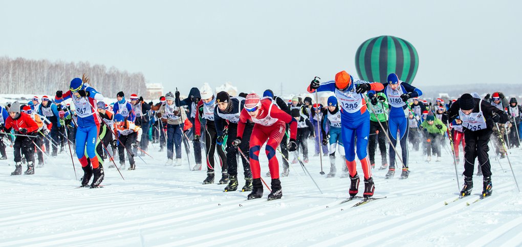 Массовая лыжная гонка состоялась в Иркутске 10 февраля.