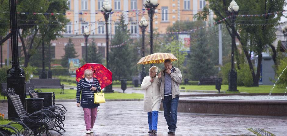 В Иркутске снова продолжительные дожди.