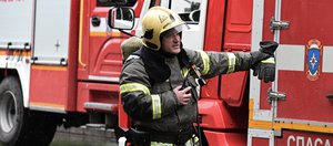 Пожар в здании Иргиредмет: фото с места событий