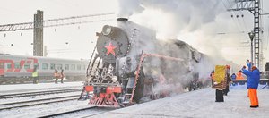Поезд Деда Мороза вновь прибыл в Иркутск