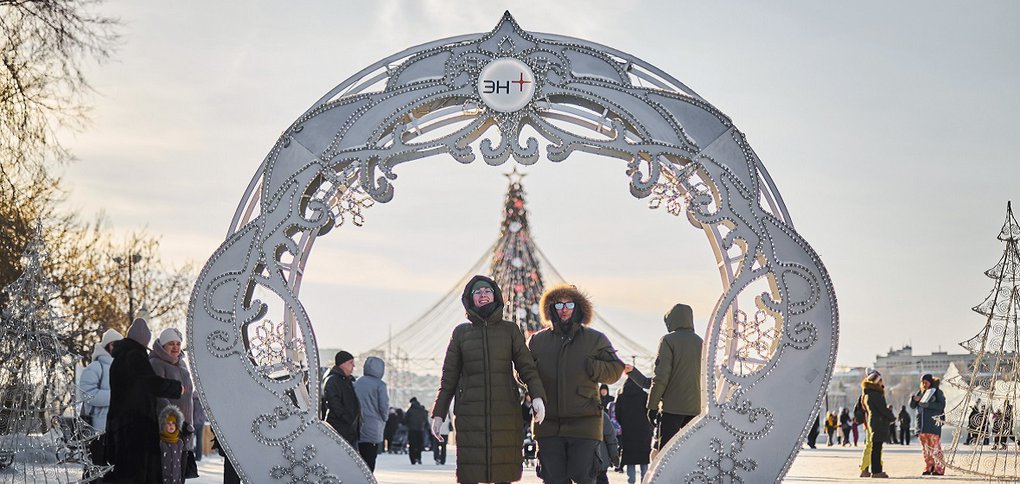 Центром притяжения для семей стал «Домик новогоднего волшебника».